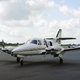 Rockwell Commander 710, uno de los aviones en los que se realizan vuelos de microgravedad.